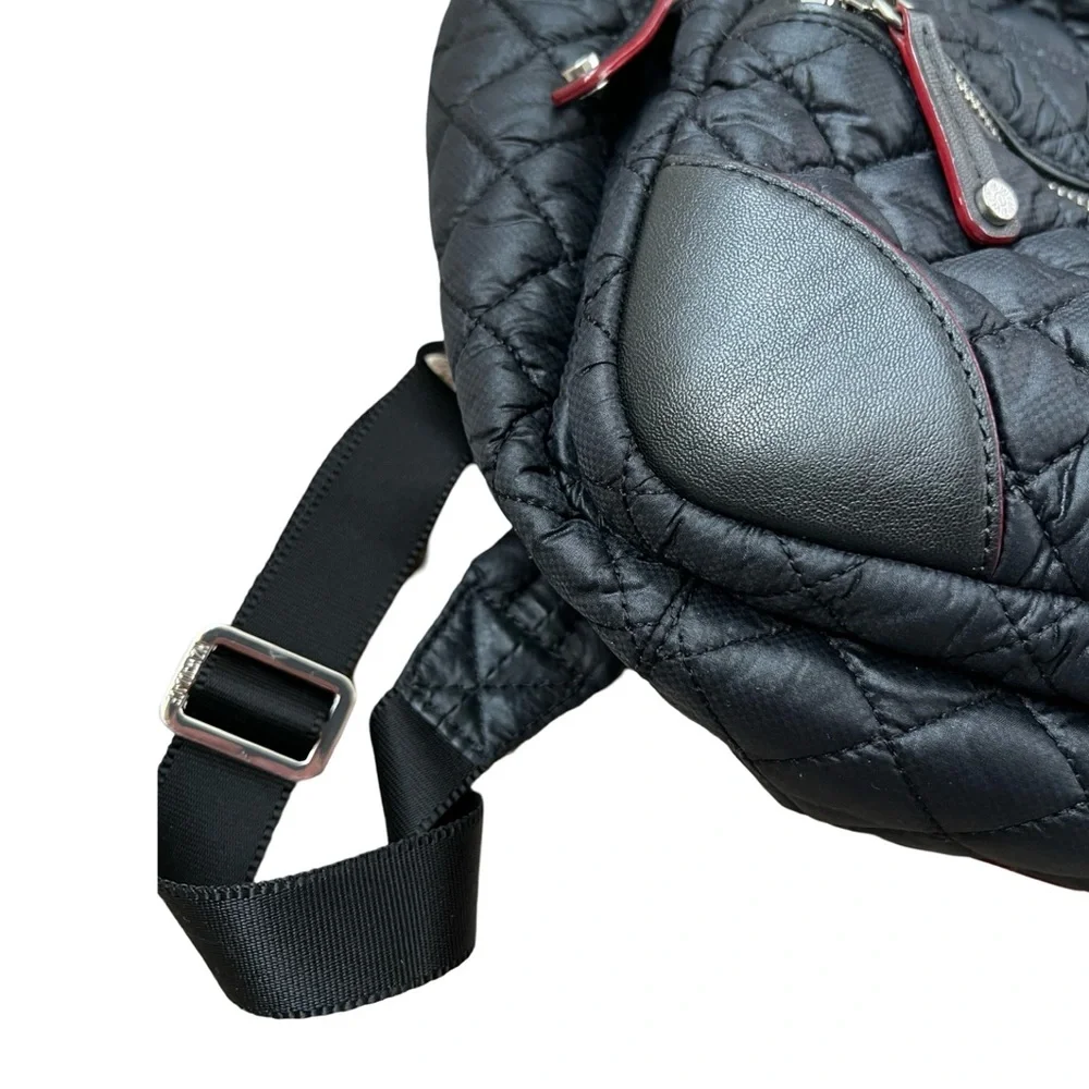 MZ Wallace Small Crosby Backpack w/leather corners